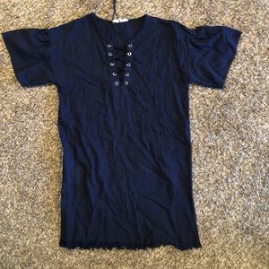 Loose fitting dress.